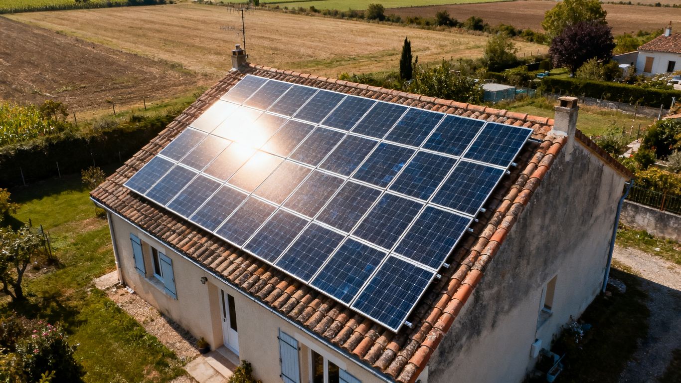 puissance panneau solaire par m2 : calcul rendement et orientation